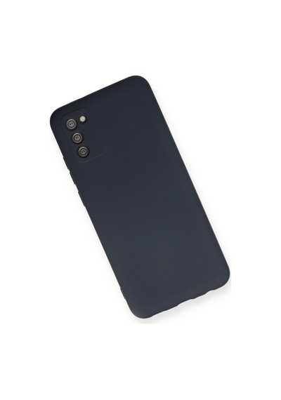 Samsung Galaxy Uyumlu. A03s Kılıf Nano İçi Kadife Silikon - Lacivert