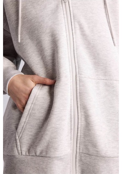 Defacto Pamuklu Oversize Kapüşonlu Gri Kadın Hırka V4233az/gr256