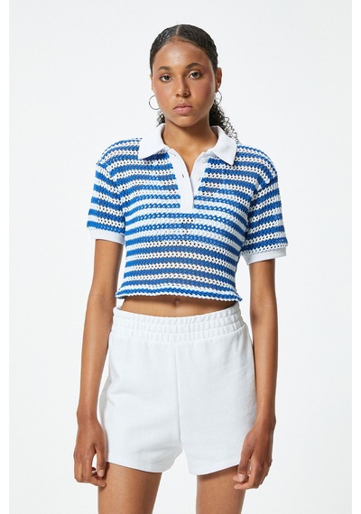 Koton Polo Yaka T-shirt Lacivert