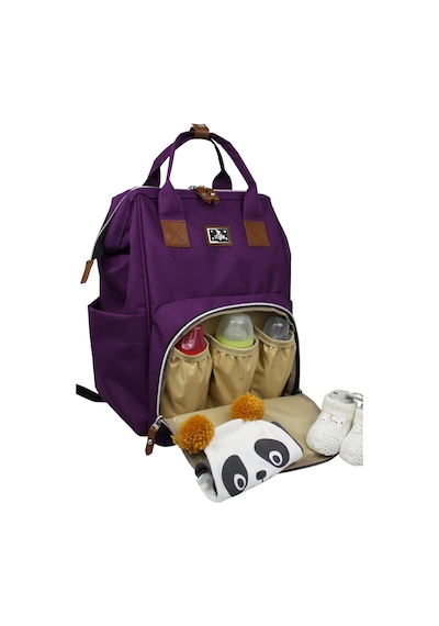 Stylo Roma Baby Bag Anne Bebek Bakım Sırt Çantası Mor