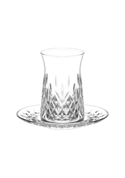Lav Odin Cam Çay Seti 6 Kişilik 170 ml (6 Çay Bardağı, 6 Çay Tabağı)