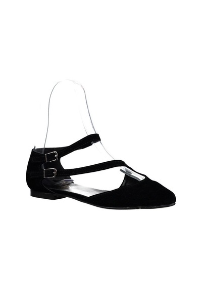 Fox Shoes Siyah Kadın Babet D726016902 Siyah