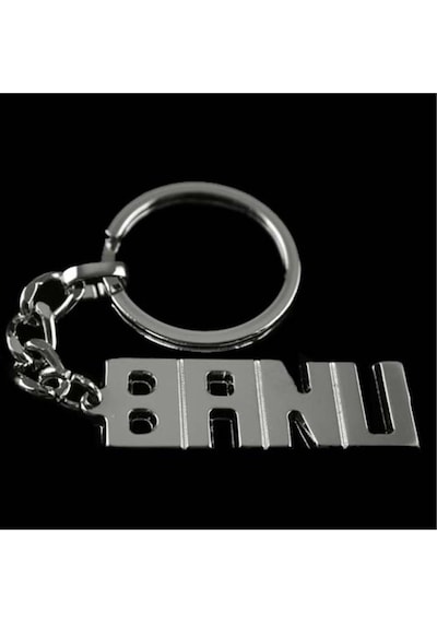 Banu - 631 - - Nazblsmm - İsimli Anahtarlık Çok Renkli