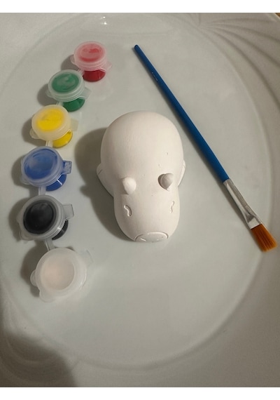 Capybara Figürlü Taş Boyama 3d Eğitici Boyama