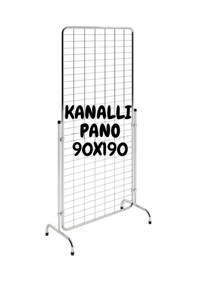 Tel Pano Standı 90x190 Cm Krom 80 Adet Kanca Bijuteri Standı Çorap Standı Telefon Standı