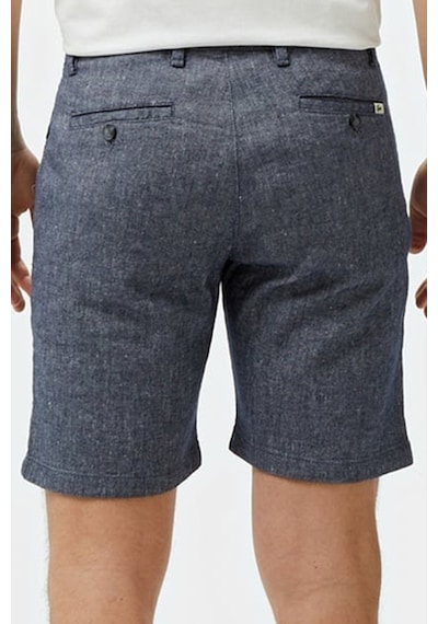 Lacoste Men's Slim Fit Bermuda Shorts Erkek Dar Kesim Keten Bermuda Şort Lacivert