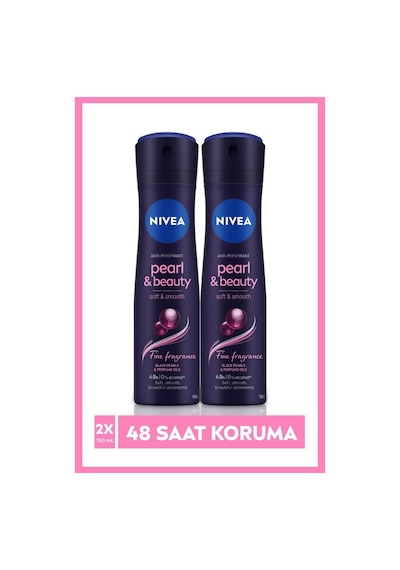 Nivea Kadın Sprey Deodorant Pearl&Beauty Fine Fragrance 48 Saat Perspirant Koruma 2 x 150 ML