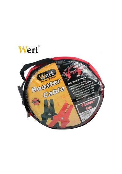 Wert 2604 Akü Takviye Kablosu 16Mm². 3M. Otomobil İçin