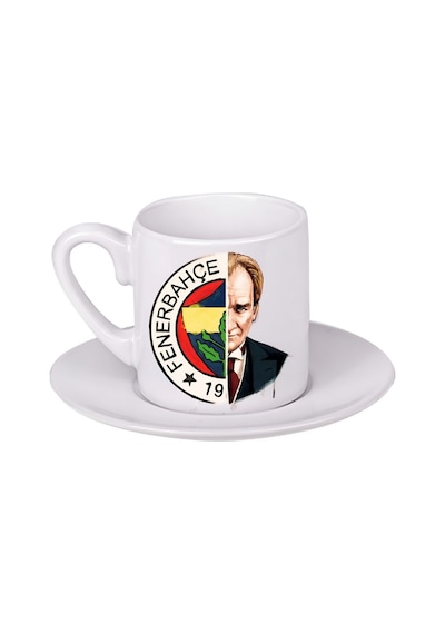 Fenerbahçe Atatürk Türk Kahvesi Fincanı Beyaz
