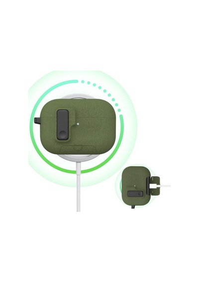 Airpods Pro 3 İle Uyumlu Fabric Serisi Özel Kilitli Tasarım Ve Kumaş Yüzeyli Kılıf Darbelere Karşı Koruyucu Kapa Diğer