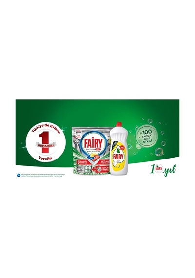 Fairy Sıvı Deterjan Limon 650 Ml X 2 Adet