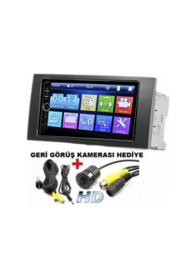 Ayrex 7 İnç Double Teyp, Dokunmatik Ekran, Bluetooth, Usb, Aux, Geri Görüş Kameralı, Linux Sistem