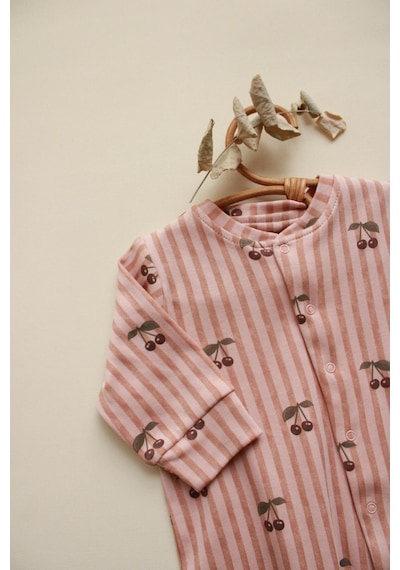 Oh La La Koala Stripe Cherry Serisi Tulum Bej
