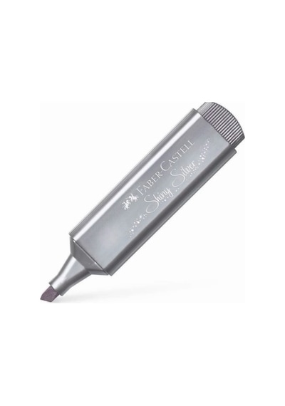 Faber Castell Fosforlu Kalem 46 Metalik Gümüş