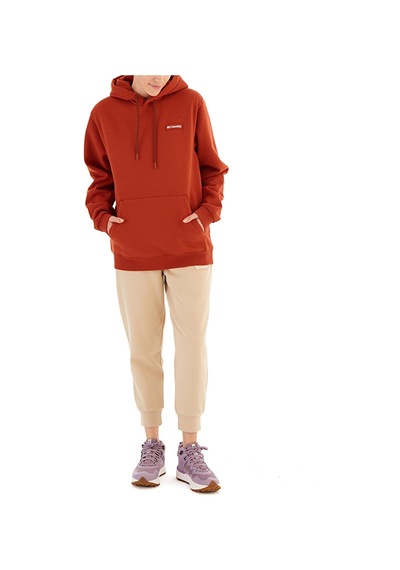 Columbia Csc U Marble Canyon Heavyweight Fleece Unisex Kapüşonlu Sweatshirt-5974 Kiremit