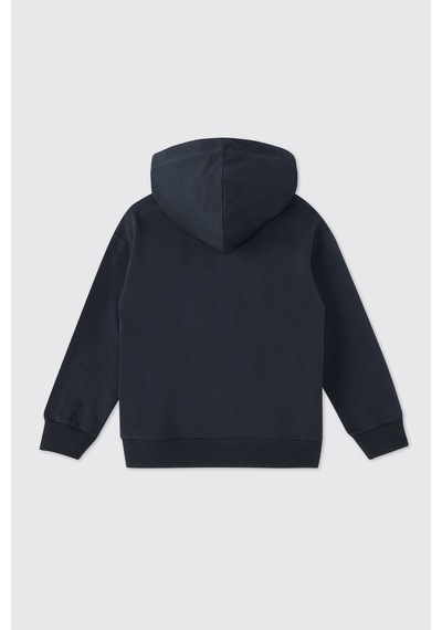 Panço Unisex Çocuk Lacivert Fermuarlı Sweatshirt 2601bk08001