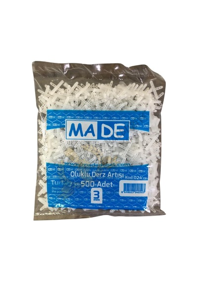 Made Oluklu Derz Artısı 3 Mm. - 500 Adet
