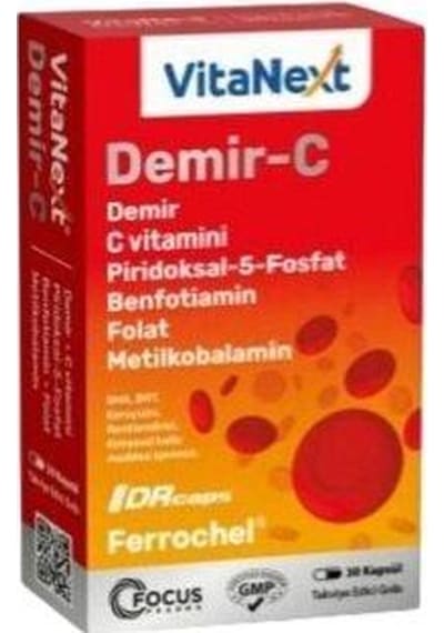 Vitanext Demir-C 30 Kapsül