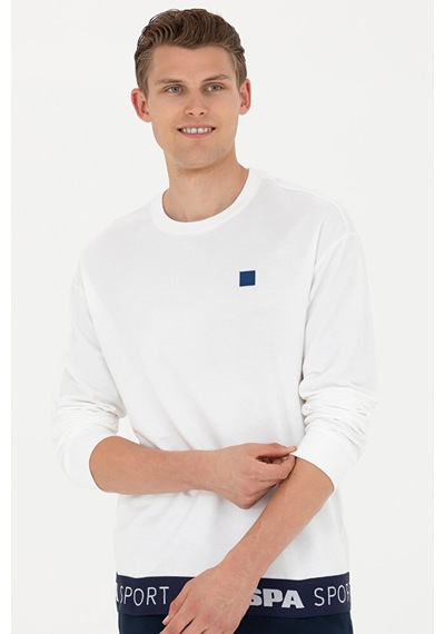 U.S. Polo Assn. Erkek Sweatshirt 50263251-vr013 Beyaz