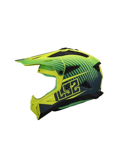 Ls2 Fast 2 Duck Yeşil-neon Sarı Kask Neon Sarı