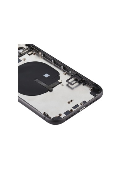 Cbtx Apple Uyumlu iPhone 11 Pil Arka Kapağı Yan Tuşlar, Kart Tepsisi, Güç + Ses Esnek Kablosu Siyah