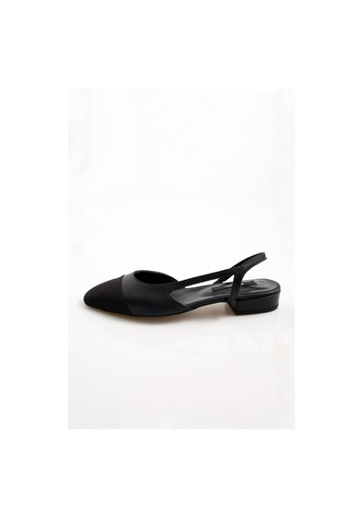Siyah Slingback Babet 301-siyah Siyah