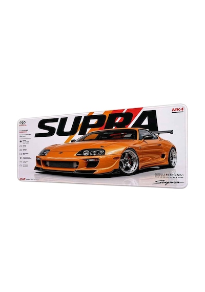 Supra 40x90 Cm Oyuncu Mousepad Kaymaz Taban Büyük Boy Mousepad Beyaz