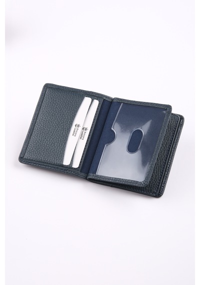 Ancora Leather Hakiki Deri Kartlık-26207 Lacivert