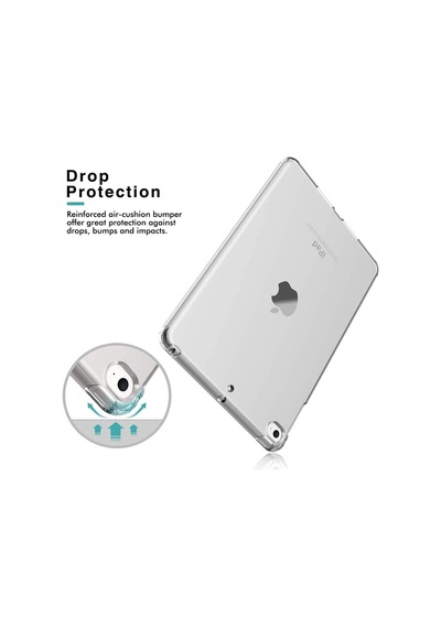 Ipad 9. Nesil 8. Nesil 10.2 Inç Uyumlu Şeffaf Silikon Kılıf Anti Shock Koruyucu Tablet Kılıfı Arka Kapak