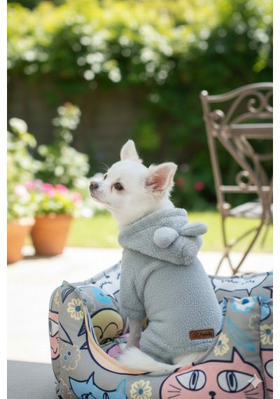 Kedi - Köpek Welsoft Peluş Kışlık Bacaklı Sweat - Pijama - Kıyafet - Mont - Yelek