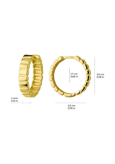 Goldkupe 14 Ayar Halka Küpe 5,10 Gr-6424