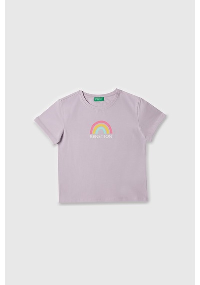United Colors Of Benetton Benetton Kiz Cocuk Tisort Lila