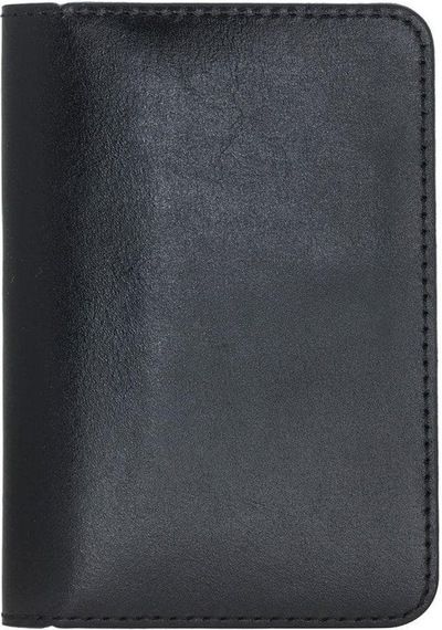 Bloominbag Bloomledger Cosmic Cosmos Hakiki Deri Bifold Cüzdan Siyah