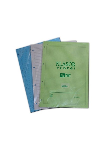 Kolej Yedek A4 40'Lı Kareli Mavi 80 Gr.