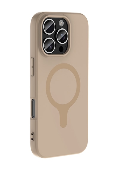 Maks Technology iPhone Uyumlu 16 Pro Kılıf M-safe Şarj Özellikli Mkst Aris Silikon Kapak - Lila