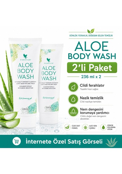 Forever Aloe Body Wash 2 x 236 ML