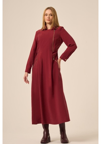 Ftz Women Ftz Kadın Modal Elbise Bordo 31183 Bordo
