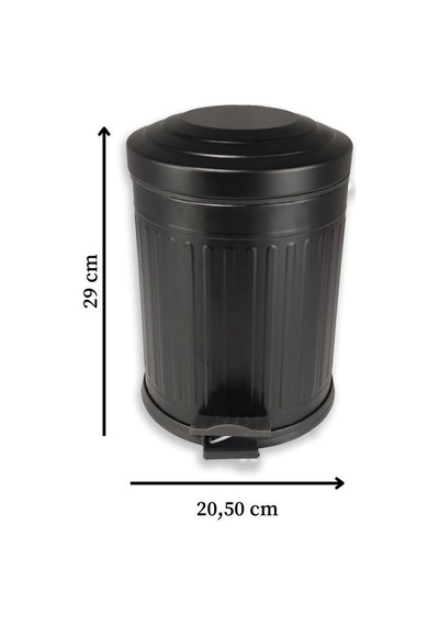 Digithome 5 Lt Soft Close Kapak Çöp Kovası Siyah 4004s C1-1-163