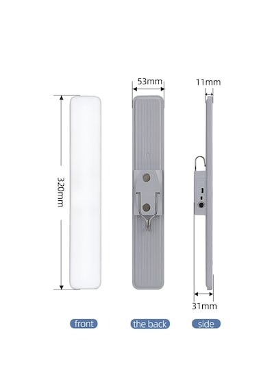 Kumandalı - Zaman - Işık Gücü Ayarlı Metal Askılı - Usb Şarjlı Lamba Fener 20smd Led 5332 .