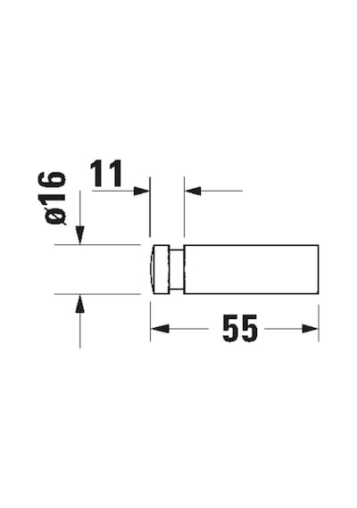 Duravit -d-code Askı, Krom - 0099041000- Krom
