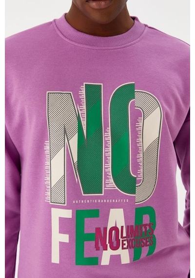 No Fear Erkek Sweatshirt Mor M500238 001