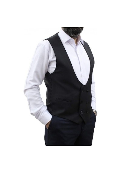 Mentor Regalo Kruvaze Yelek Siyah 50188