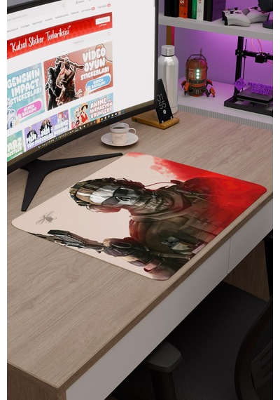 Call Of Duty Kaymaz Dikişli Kauçuk Oyuncu Mousepad V1 - 48x40 Xl Gaming Mouse Pad Fare Altlığı