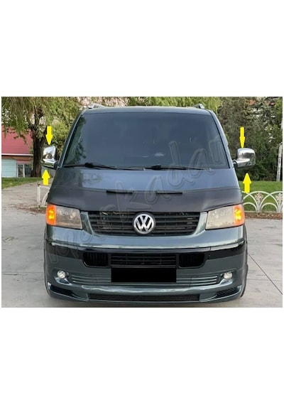 Vw T5 Transporter Krom Ayna Kapağı 2003 - 2010 2 Parça Abs Krom