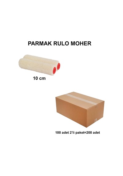 Parmak Rulo Yedek 10cm 200 Adet Moher