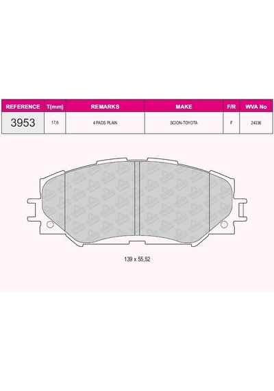 Qcb Fren Balata On Toyota Corolla E15 1.6 Vvt-ı 2007-2012 / Aurıs Zre15 1.6 Vvt-ı 2007-2012