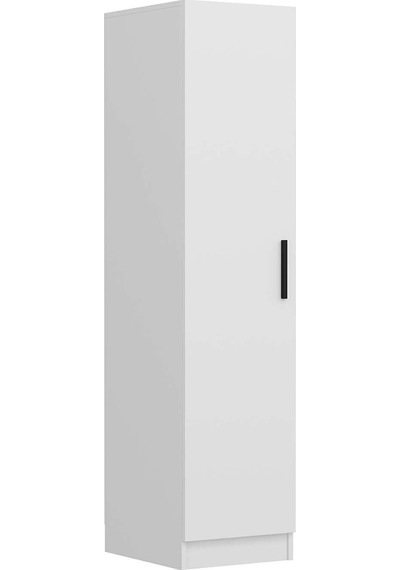 Minar Kale 1 Kapaklı Raflı Dolap Beyaz - Beyaz 210cm