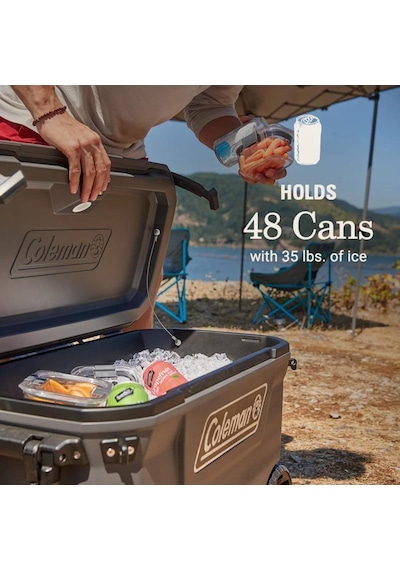 Coleman Convoy Wheeled 65 Qt Tekerlekli Soğutucu Buzluk 61.5 Lt Antrasit