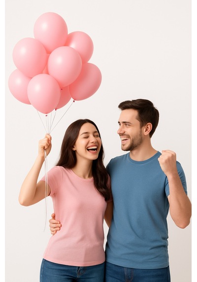 Metalik Balon 11 İnc 28 Cm 10 Adet Parti Doğum Günü Kutlama Süsleri Pembe