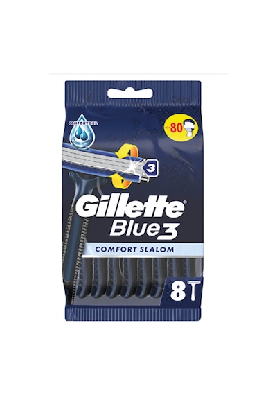 2 Adet Gillette Blue3 Comfort Slalom 8'li